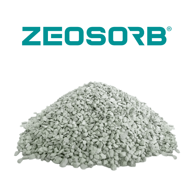 Granulado de Zeosorb, zeolita natural que reemplaza arena y antracita