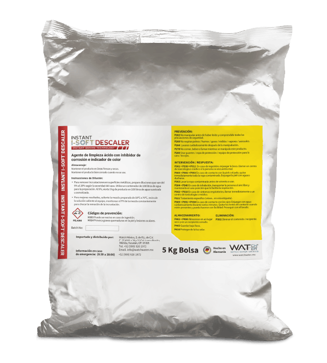 Envase de I-SOFT DESCALER, desincrustante ácido en polvo
