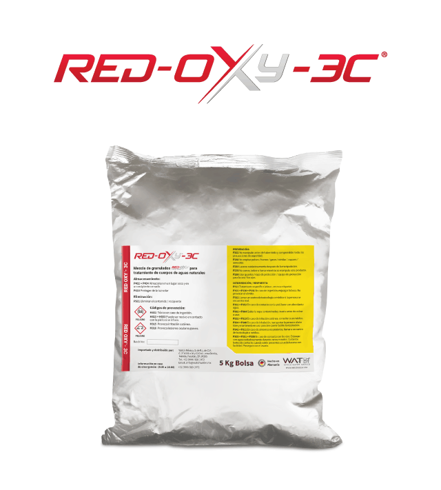 Bolsa de 5 kg de RED-OXY-3C de Watch Water para recuperación de cuerpos de agua
