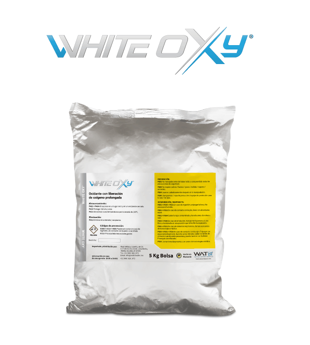 Bolsa de 5 kg de White Oxy de Watch Water, oxidante en polvo