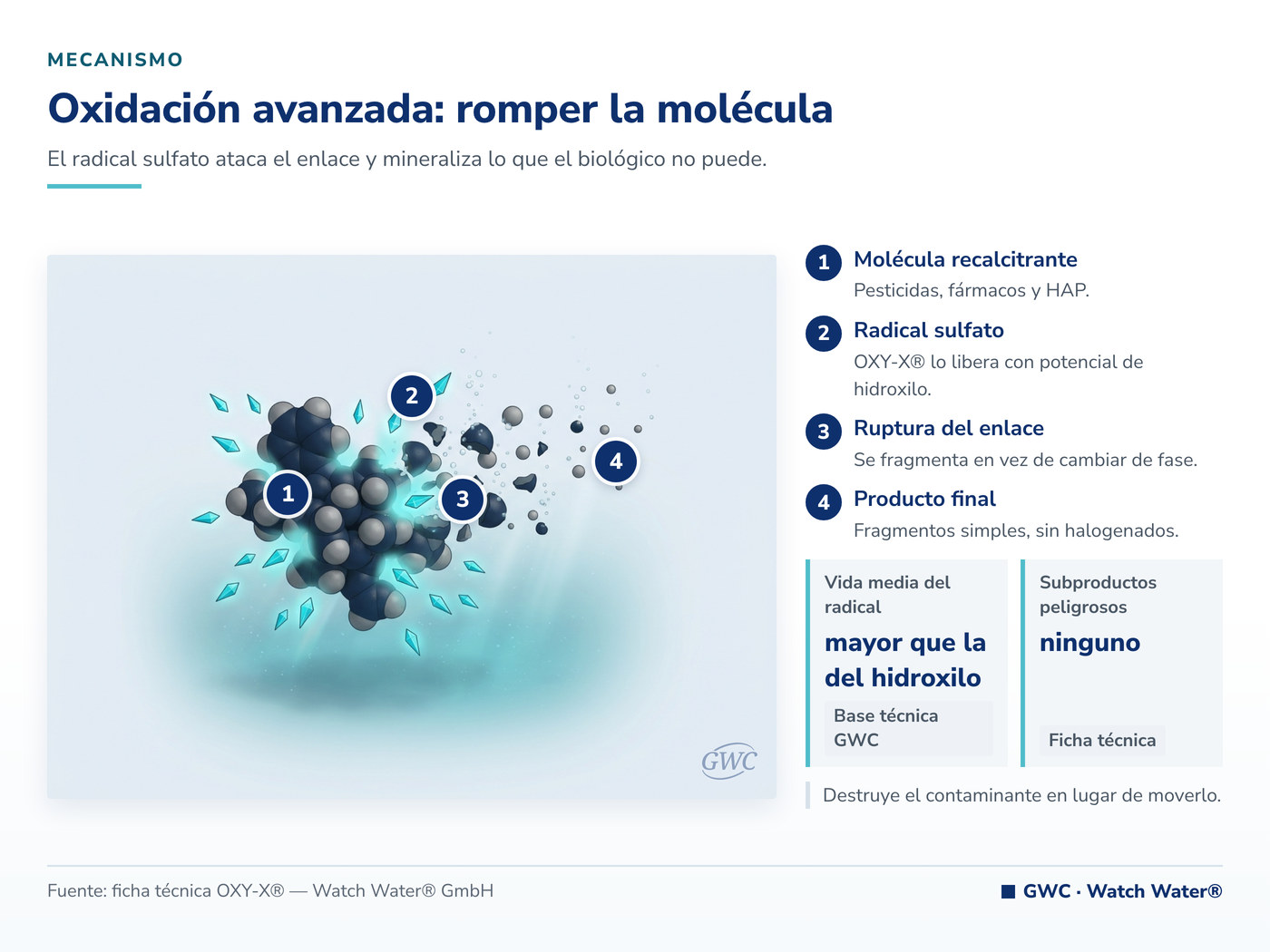 Contaminación por detergentes en el agua: oxidación avanzada de la fracción orgánica