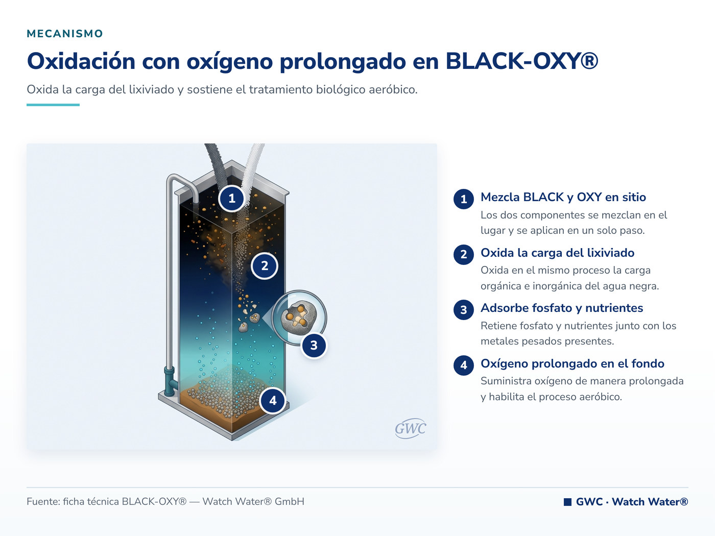 Oxidación con oxígeno prolongado en BLACK-OXY® — mecanismo de BLACK-OXY®